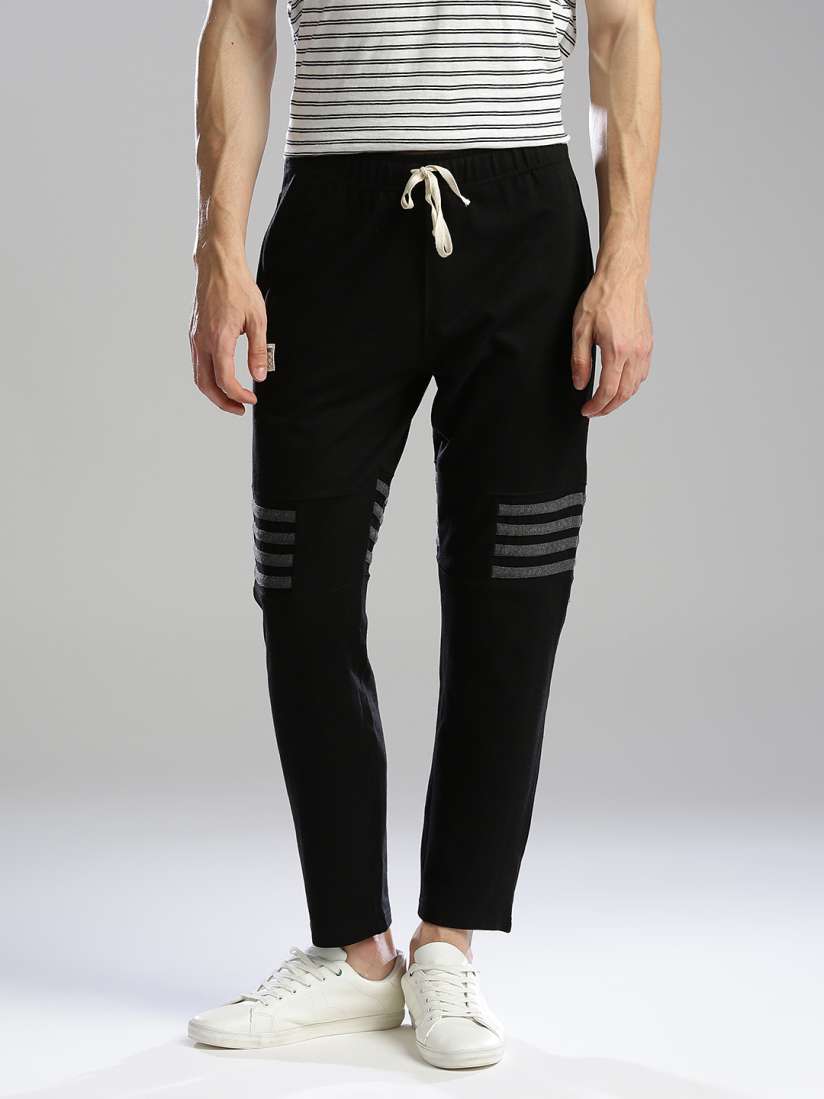 Buy Hubberholme Black Track Pants Track Pants for Men 2034720 Myntra