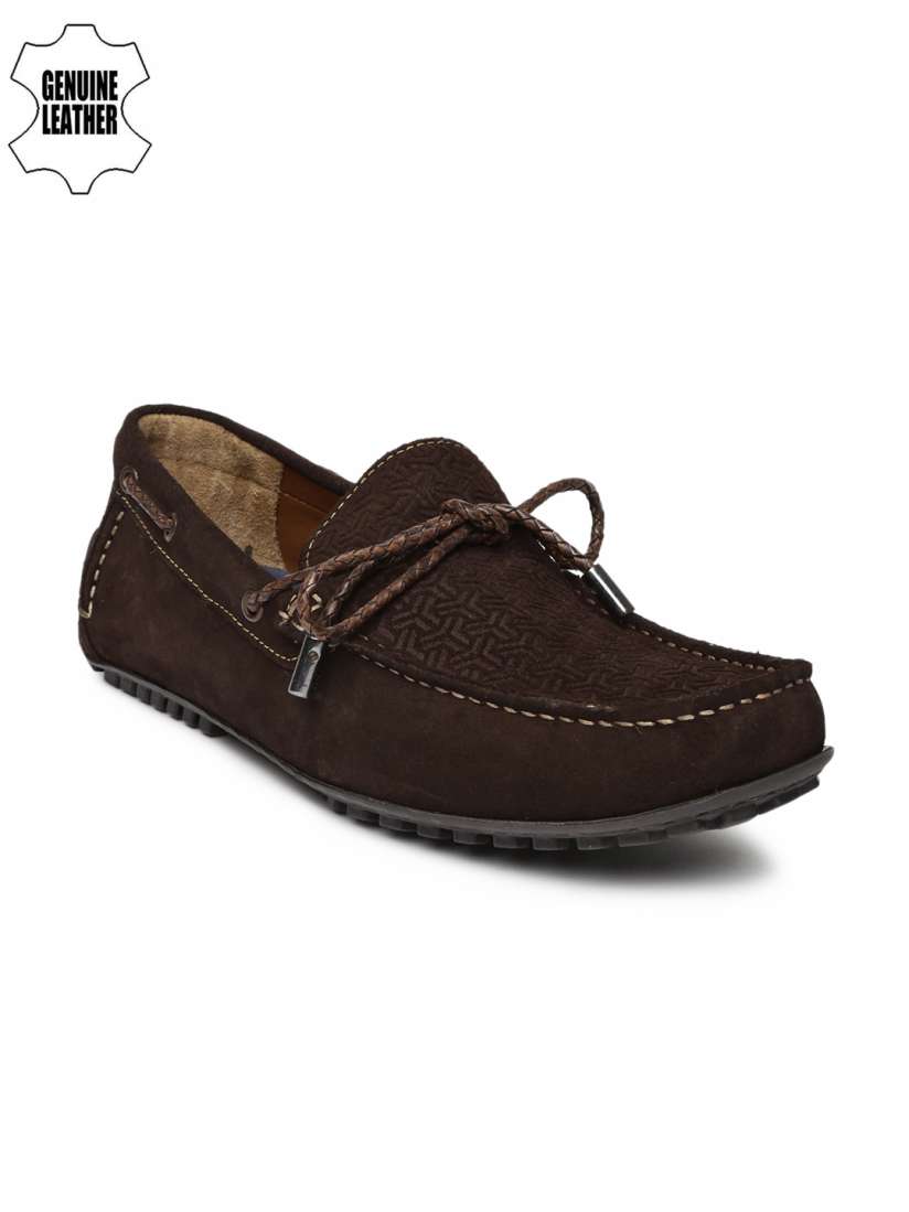 Buy Ruosh Smart Casual Men Coffee Brown Genuine Suede Leather Driving Shoes Casual Shoes for Men 2035776 Myntra