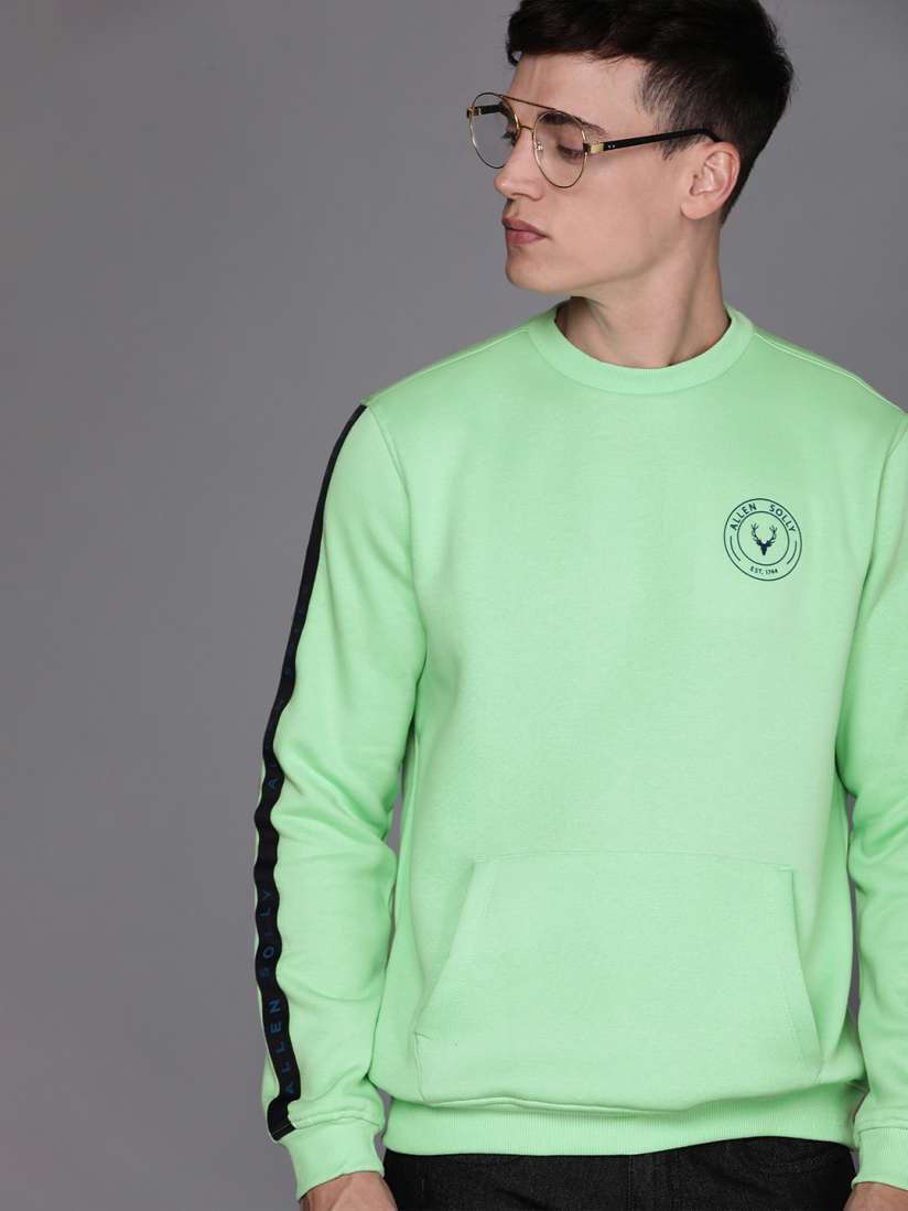 Allen solly green sweatshirt clearance
