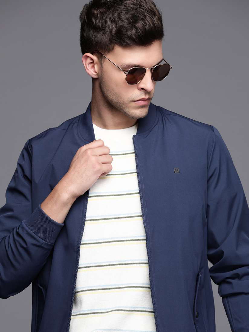 Allen solly blue jacket on sale