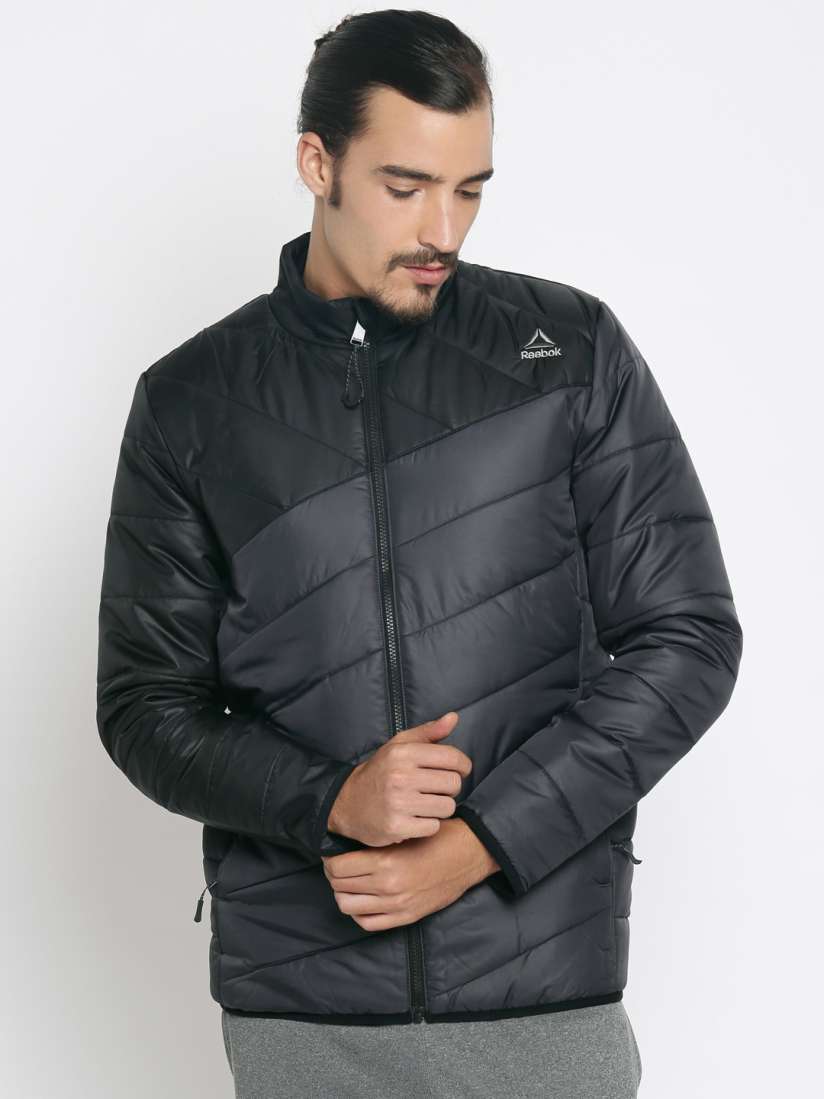 Buy Reebok Men Black Padded ESSENTIALS Jacket Jackets for Men 2036430 Myntra