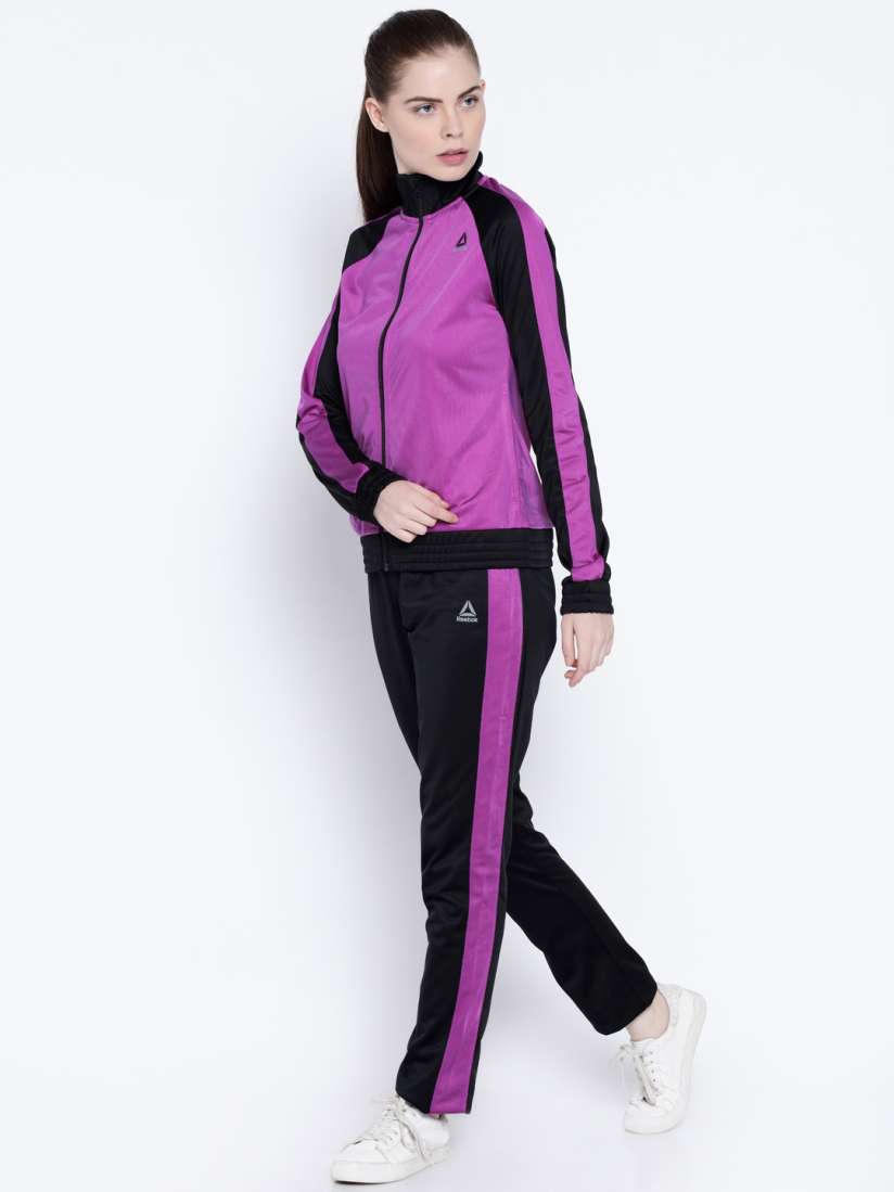 Buy Reebok Pink and Black EL TS TRICOT Tracksuit Tracksuits for Women 2037371 Myntra