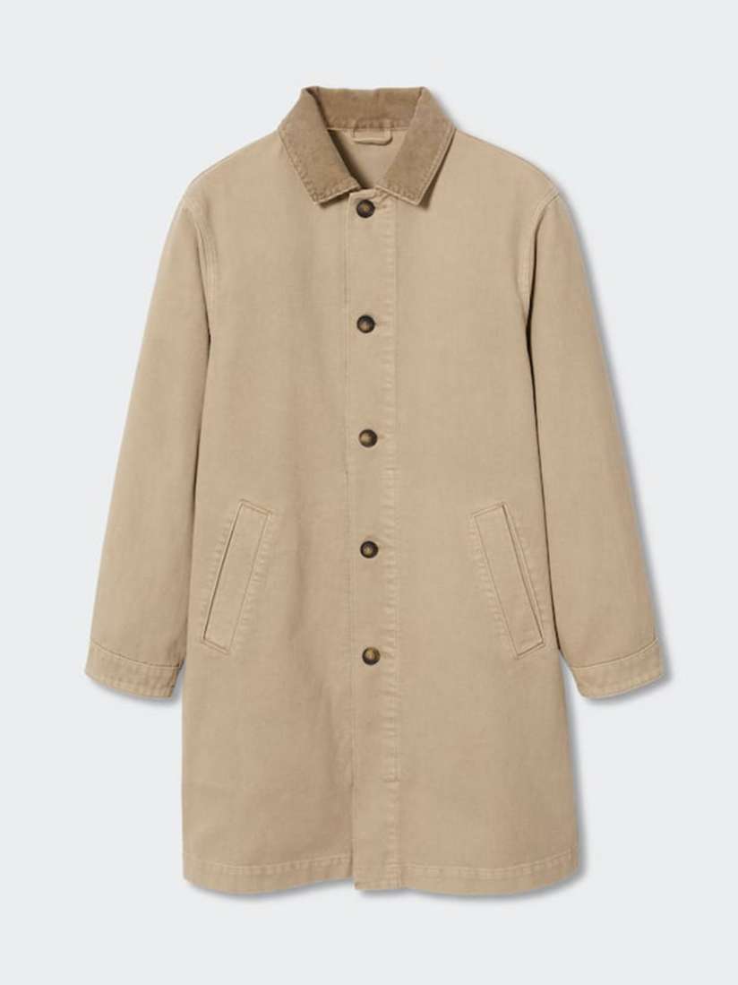 Mango denim trench coat top