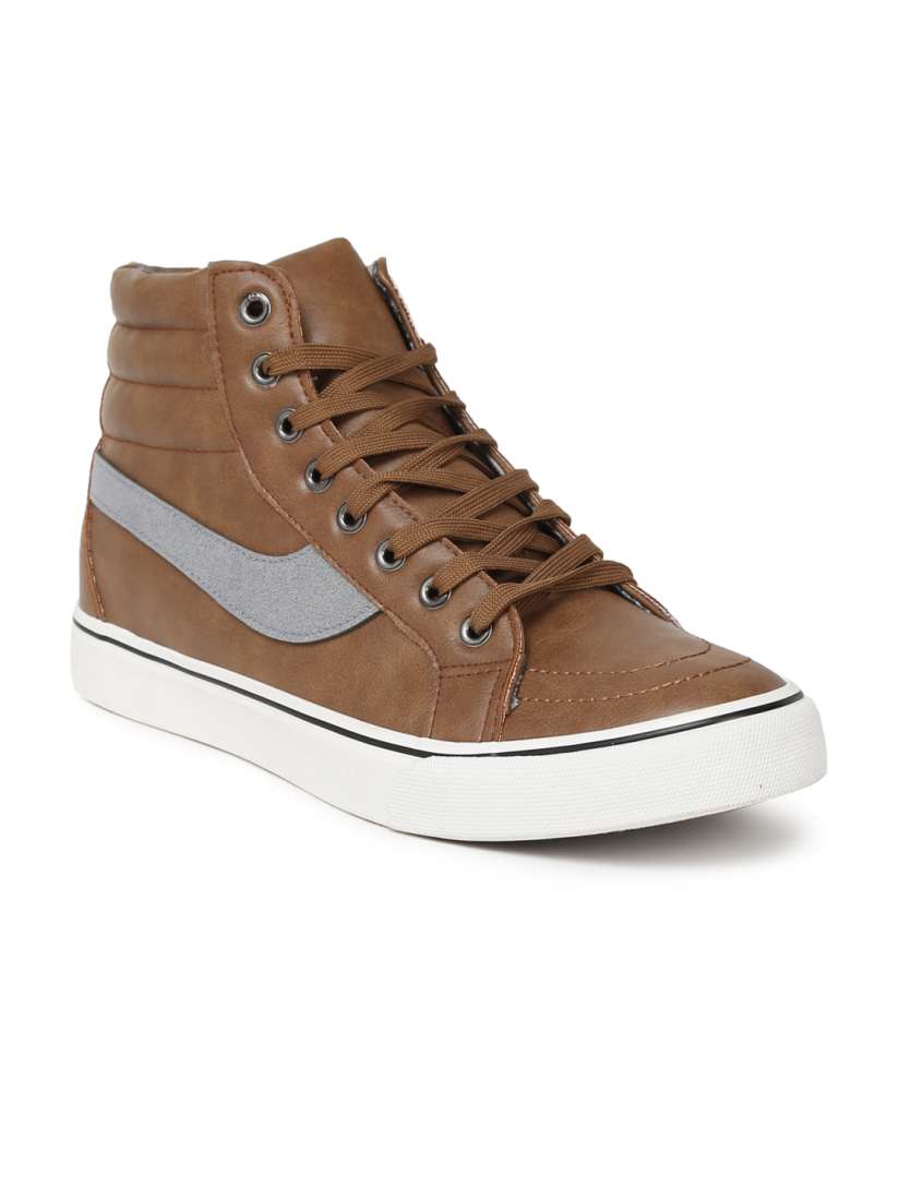Buy Forca by Lifestyle Men Brown High Top Sneakers Casual Shoes for Men 2038574 Myntra