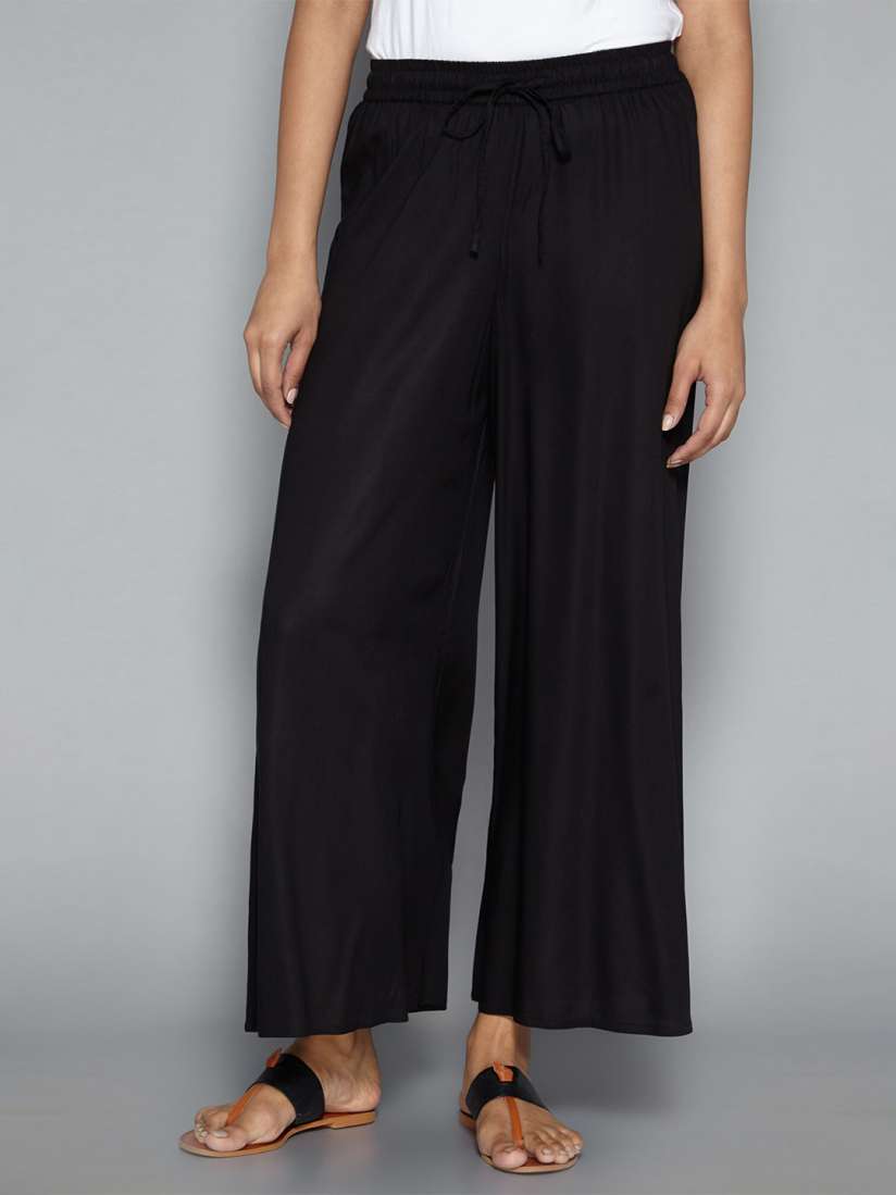 Buy Pistaa Women Black Palazzos Palazzos for Women 20391438 Myntra
