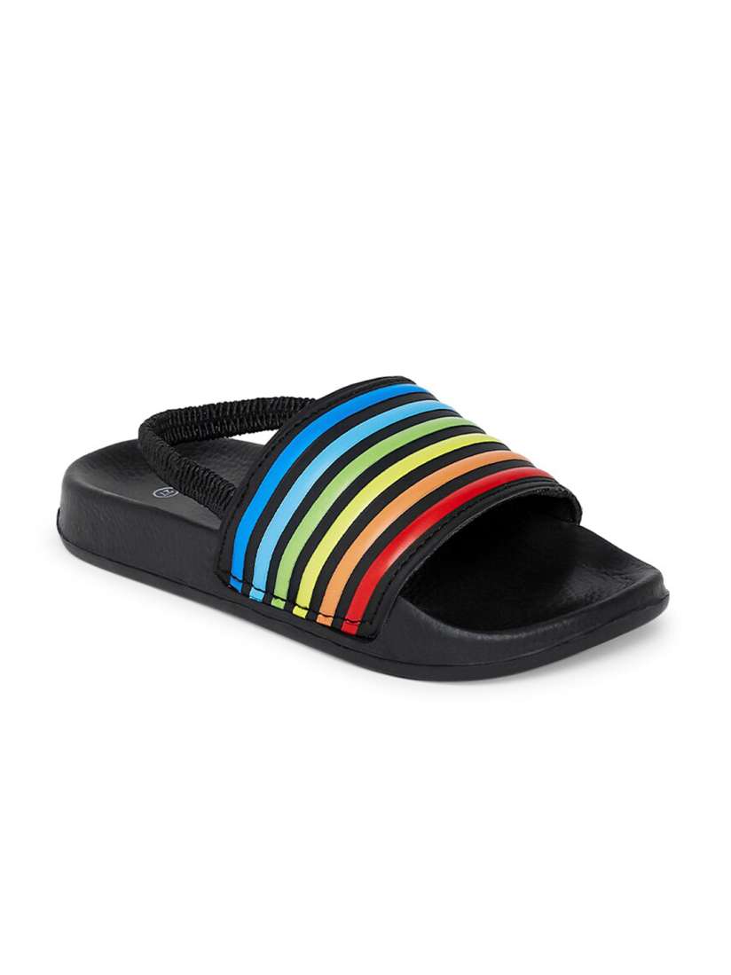 Striped slides sales