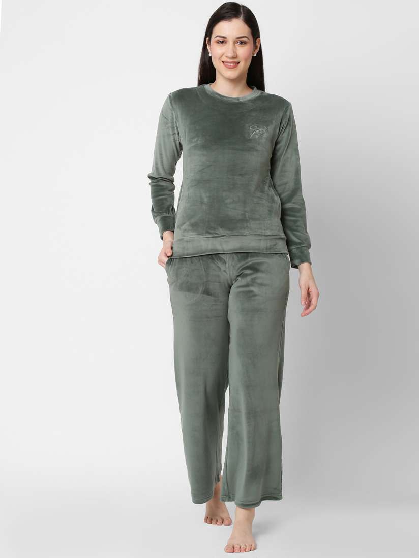 Sweet dreams velvet night suits online