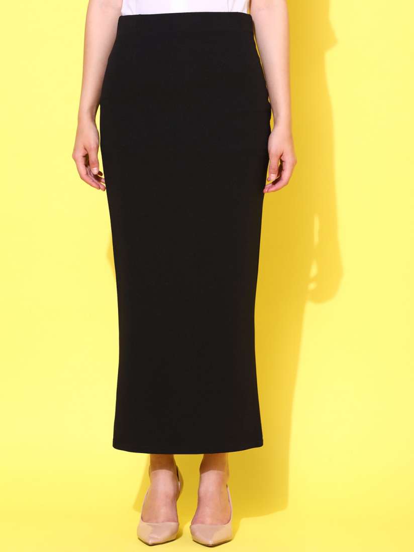 Buy Purple Feather Women Black Ankle Length Stretchable Skirt Skirts for Women 20400466 Myntra