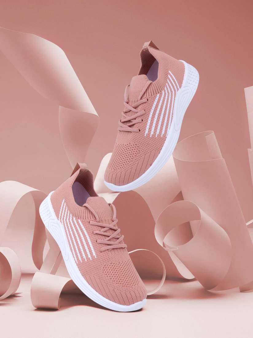 Buy Champs Women Peach Coloured Woven Design Sneakers Casual Shoes for Women 20401190 Myntra