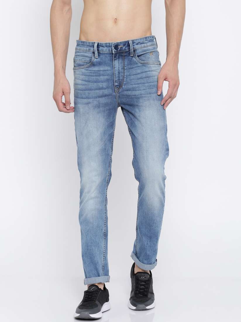 Buy HRX by Hrithik Roshan Men Blue Slim Fit Mid Rise Clean Look Stretchable Jeans Jeans for Men 2040179 Myntra