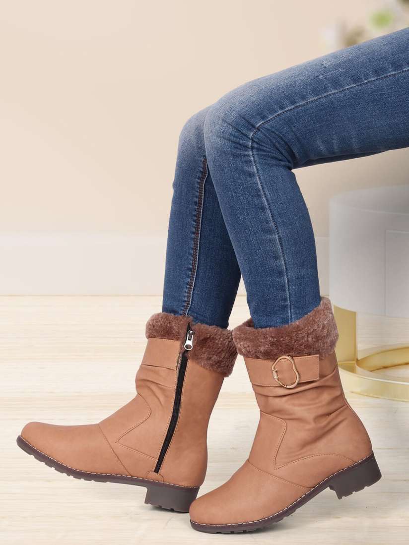 Myntra boots for ladies clearance