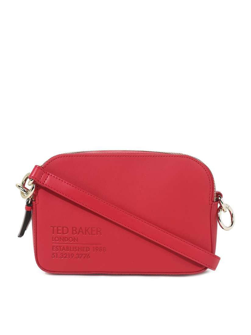 Buy Ted Baker Women Red Leather Structured Sling Bag Handbags for Women 20402352 Myntra