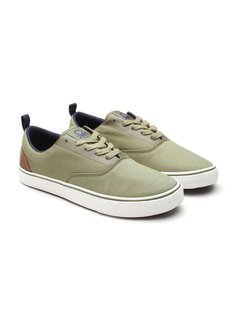 Buy United Colors of Benetton Men Olive Green Sneakers Casual Shoes for Men 2040394 Myntra