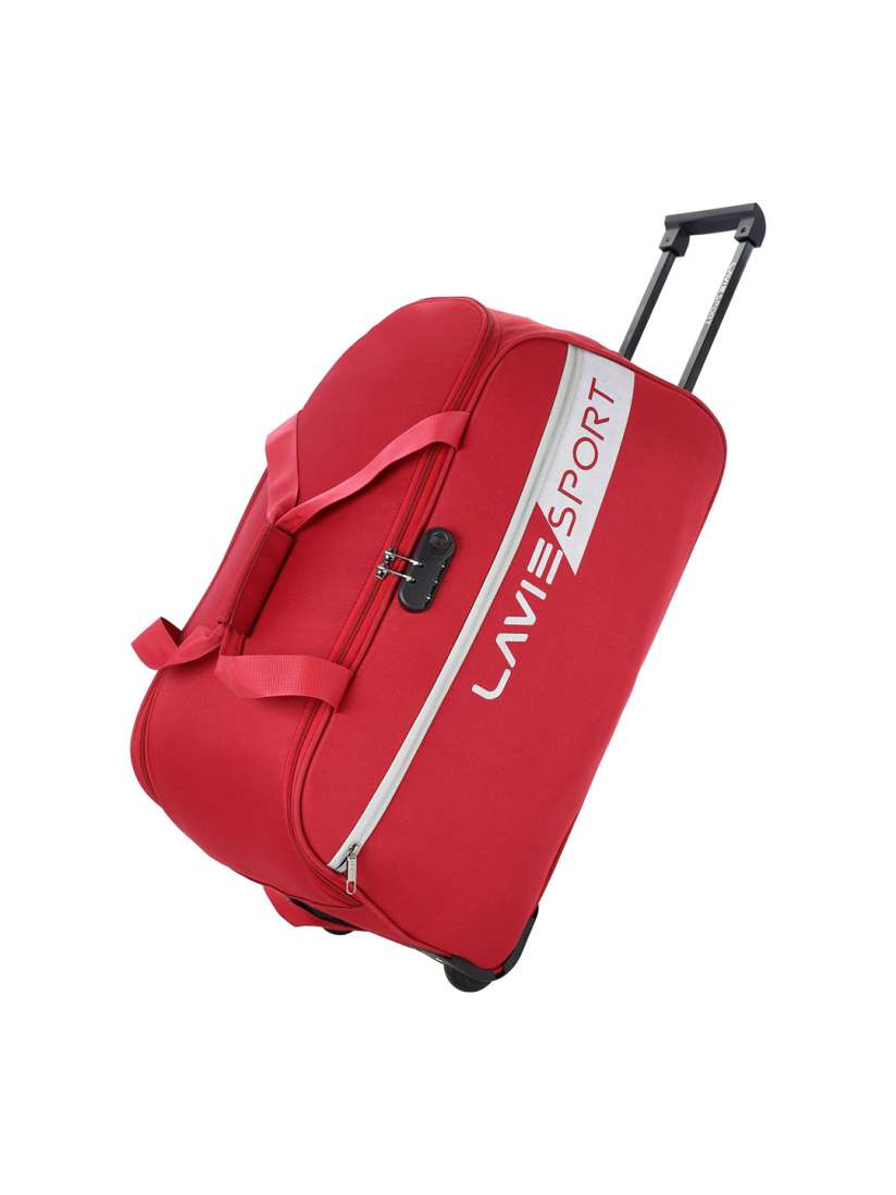 Buy LAVIE SPORT Red Printed Camelot Wheel Travel Duffel Bag Duffel Bag for Unisex 20407446 Myntra