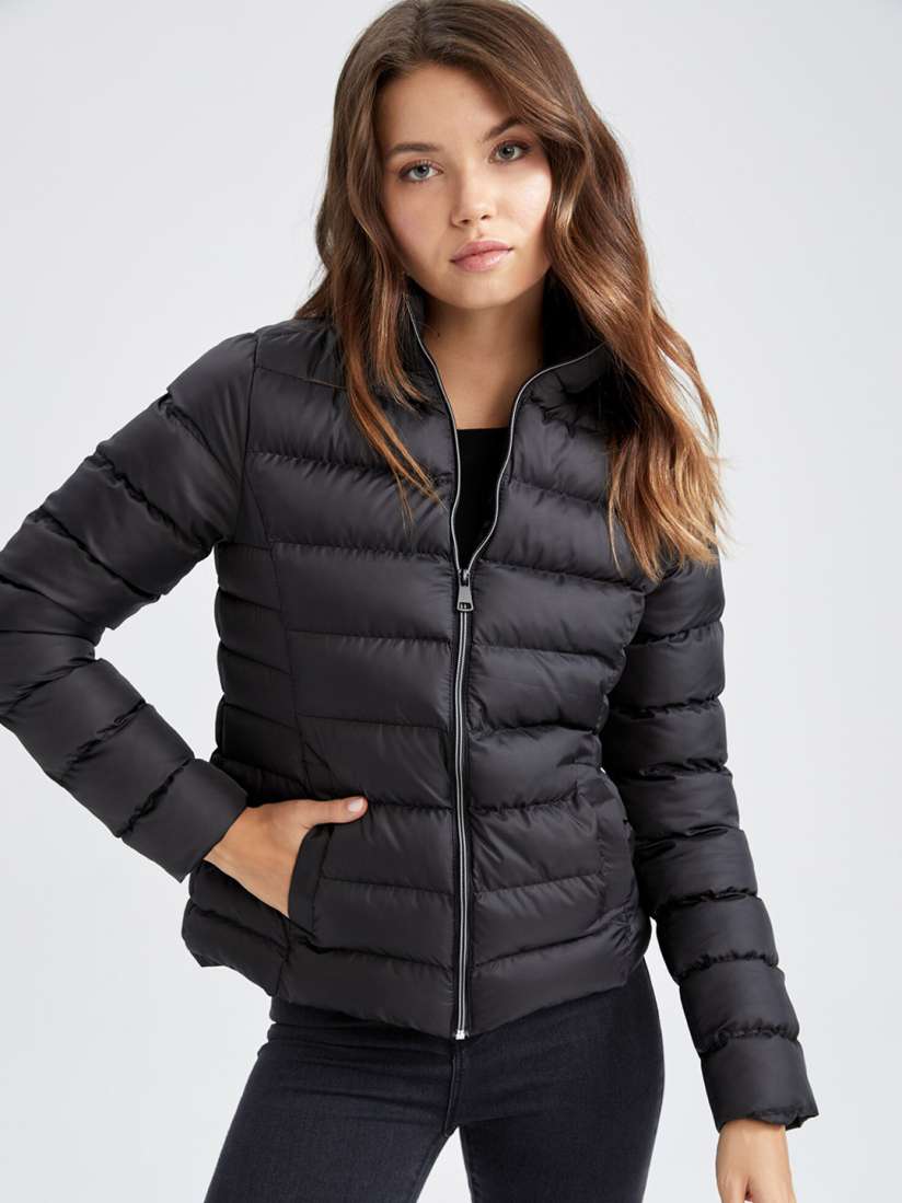 Buy DeFacto Women Black Puffer Jacket Jackets for Women 20409890 Myntra