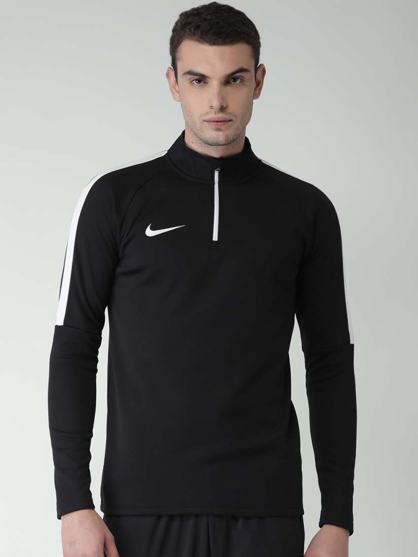 Buy Nike Men Black Solid ACDMY DRIL Sweatshirt Sweatshirts for Men 2041967 Myntra