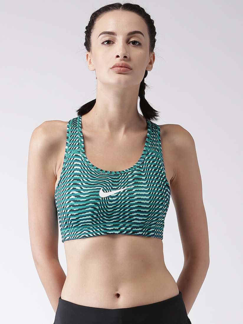 Buy Nike Green Black Printed Non Wired Heavily Padded VICTORY CMPRSSN Sports Bra Bra for Women 2042083 Myntra