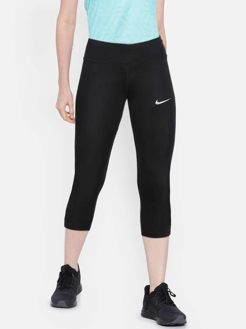Buy Nike Women Black PWR ESSNTL CROP Tight Fit Capris Capris for Women 2042106 Myntra