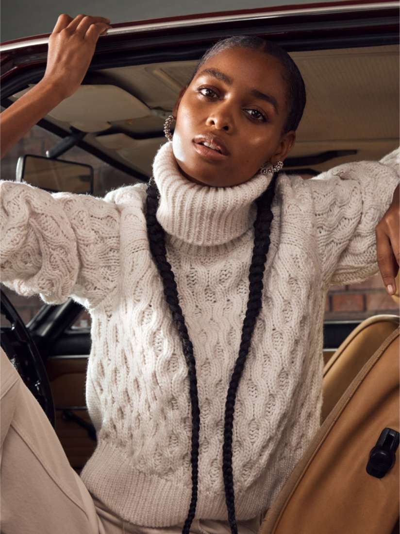 H&m knitted polo neck jumper store