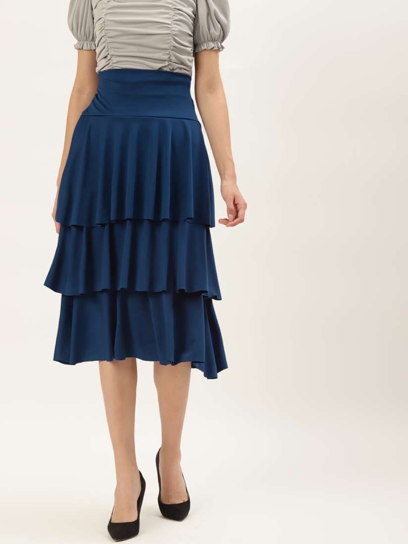 Layered skirt ladies top