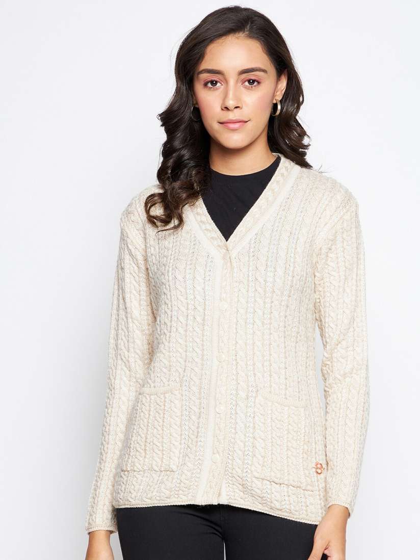 Buy Duke Women White Cardigan Sweaters for Women 20433678 Myntra