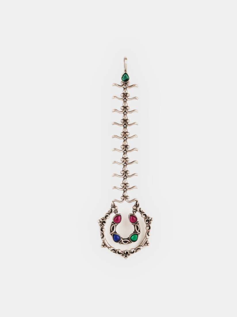 Buy SHAYA Women 925 Silver Oxidised Maang Tikka Head Jewellery for Women 20437426 Myntra