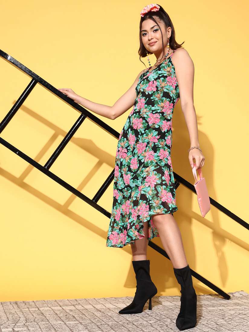 Spaghetti dress myntra top