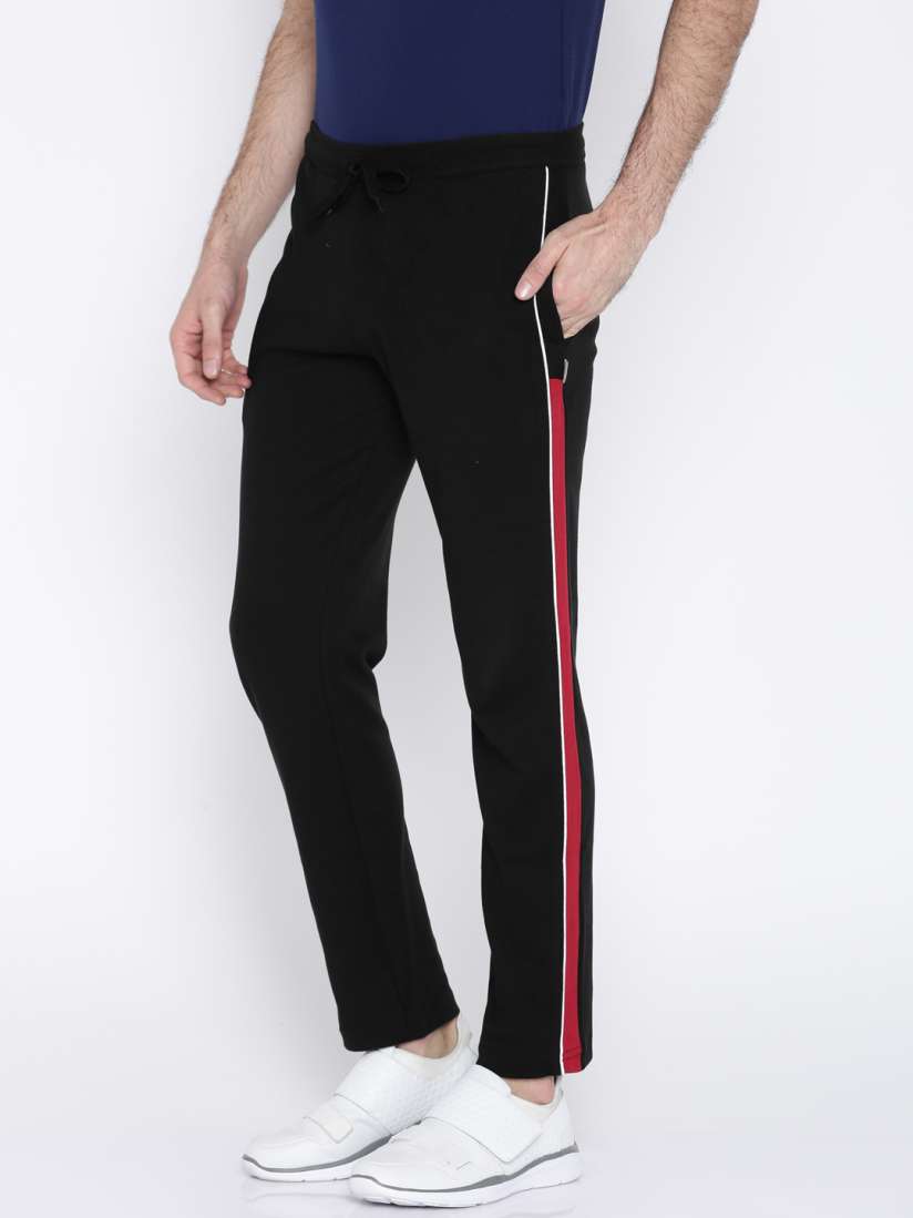 Buy Hanes Black Slim Fit Track Pants Track Pants for Men 2044417 Myntra