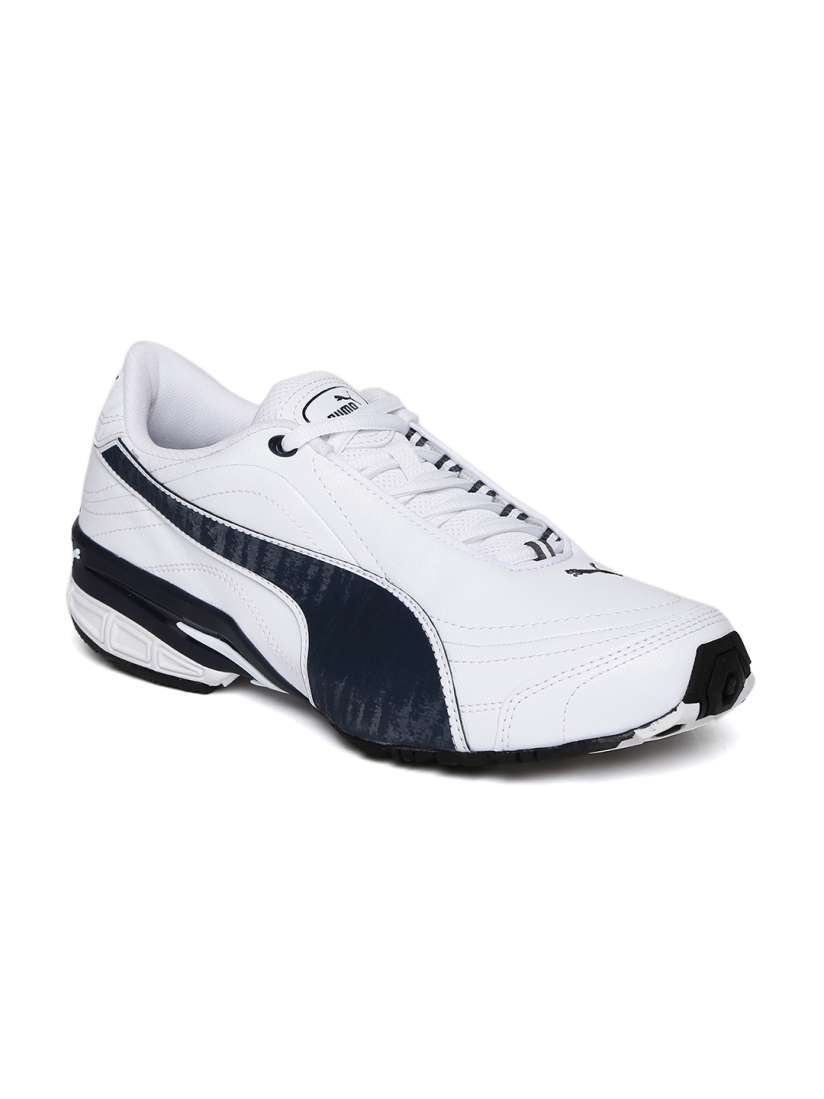 Buy Puma Men White Navy Tazon III DP Running Shoes Sports Shoes for Men 2044501 Myntra