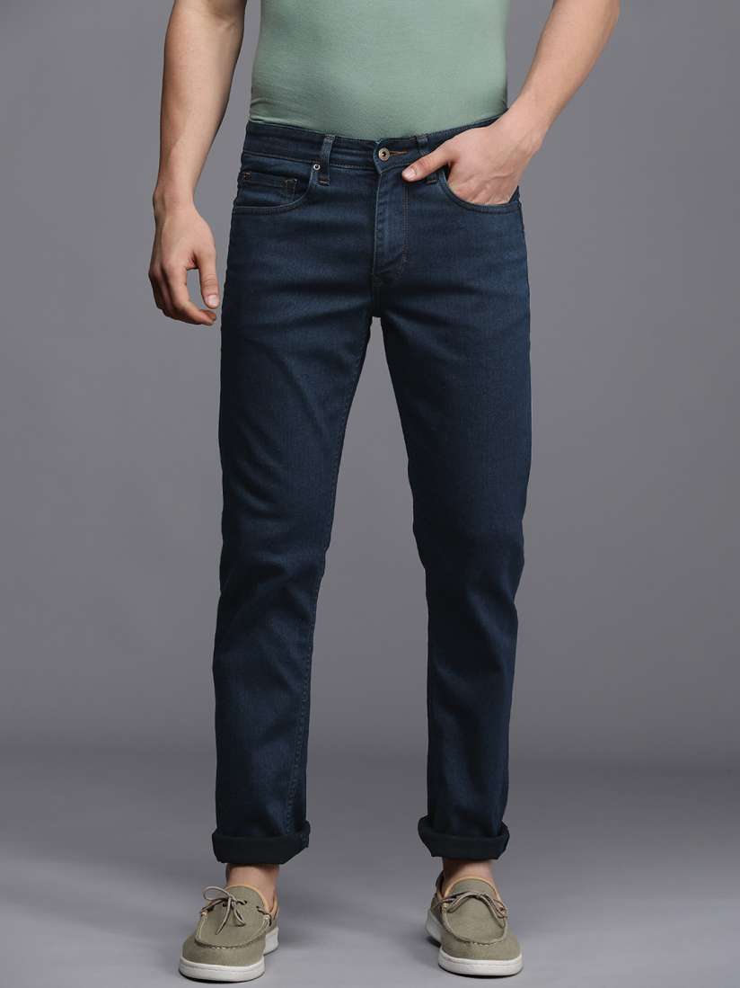 Buy Louis Philippe Jeans Men Blue Matt Slim Fit Low Rise Stretchable Jeans Jeans for Men 20446116 Myntra