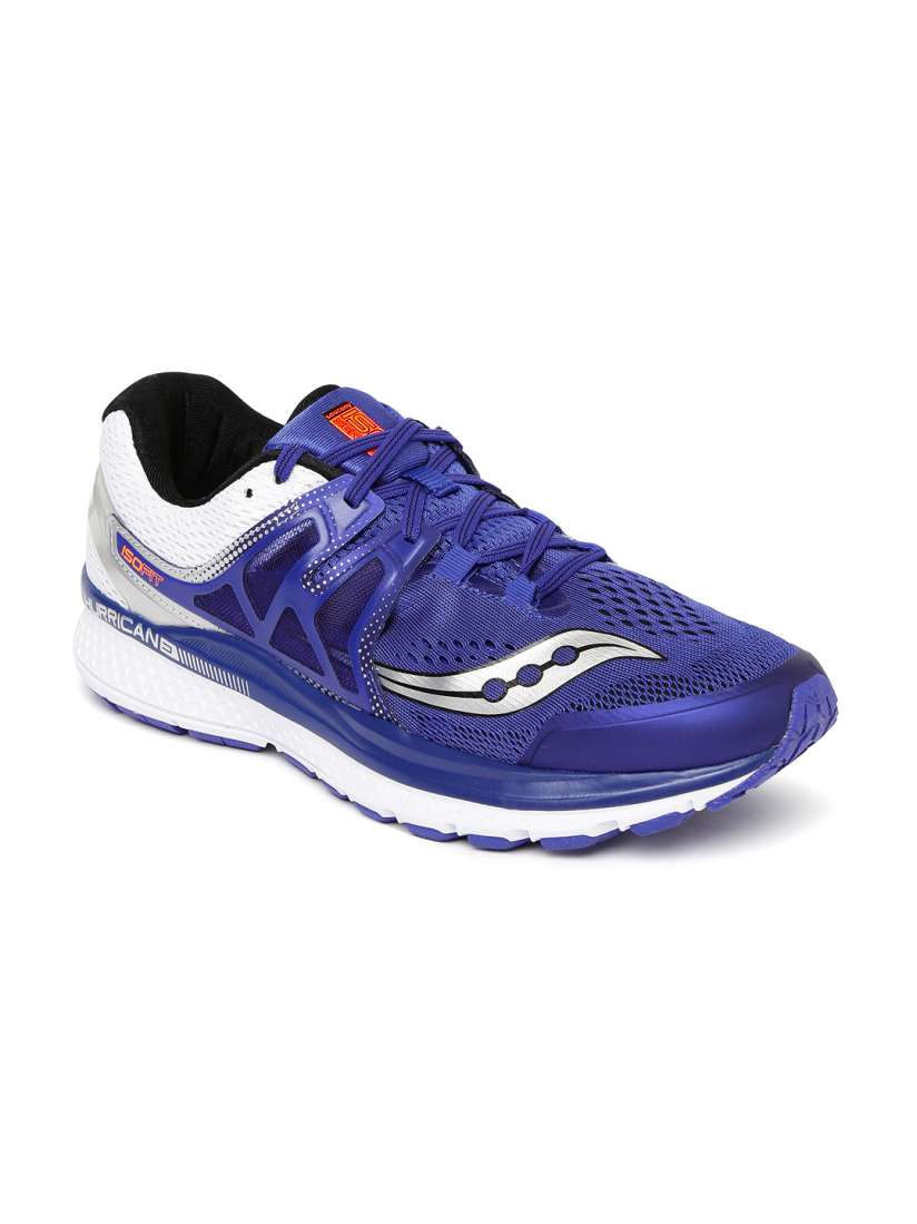 Buy saucony Men Blue White Hurricane ISO3 Running Shoes Sports Shoes for Men 2044911 Myntra