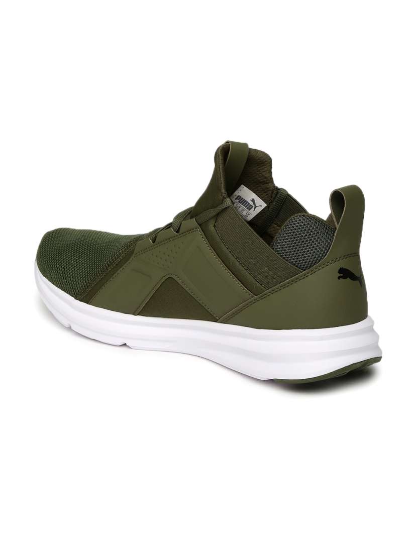 Buy Puma Men Olive Green Enzo Mesh Running Shoes Sports Shoes for Men 2044971 Myntra