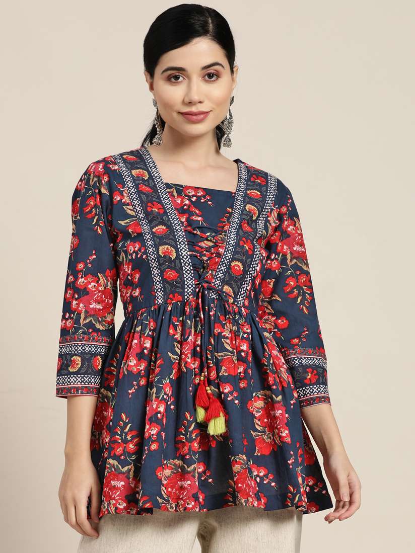 Rainbow kurtis cheap