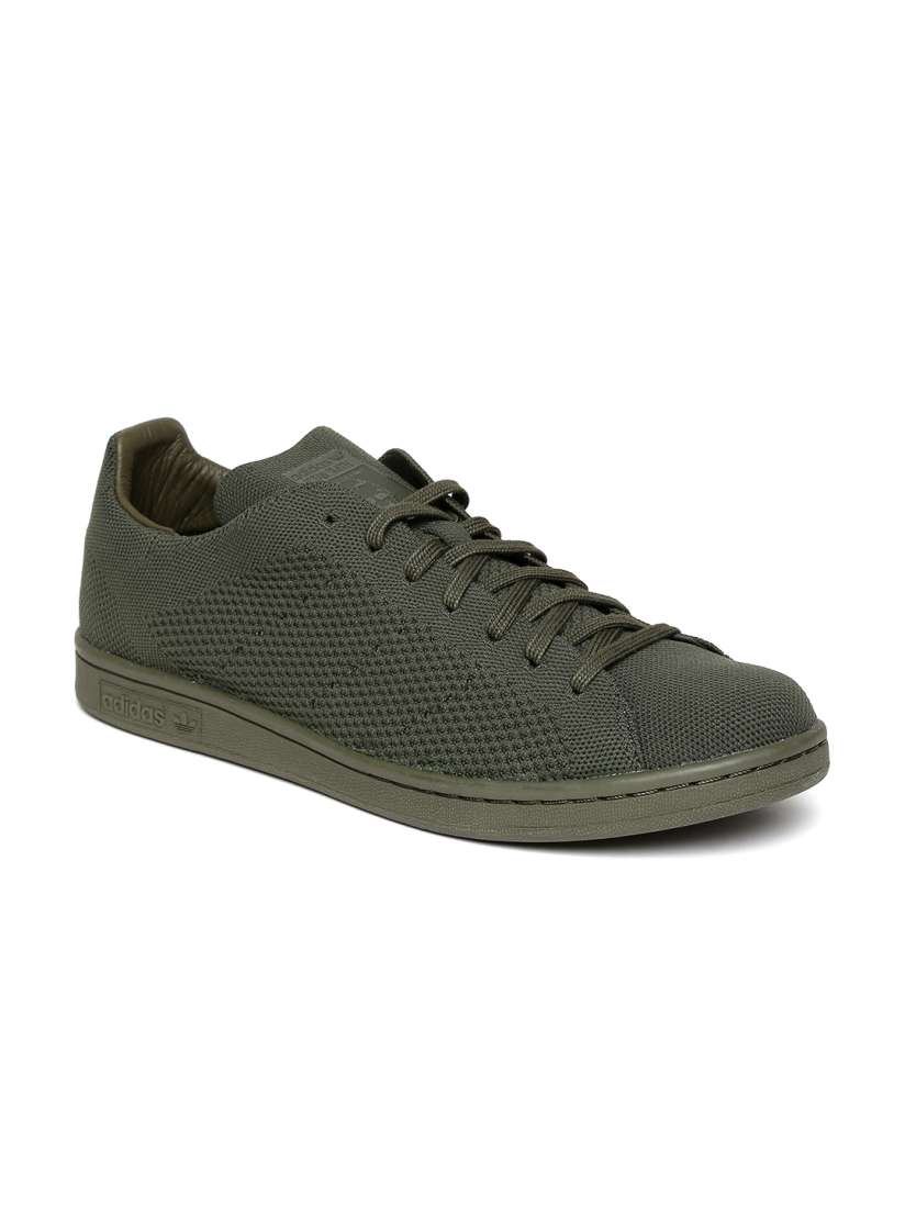 Buy ADIDAS Originals Men Olive Green Stan Smith PrimeKnit Sneakers Casual Shoes for Men 2045062 Myntra