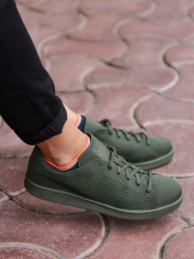 Buy ADIDAS Originals Men Olive Green Stan Smith PrimeKnit Sneakers Casual Shoes for Men 2045062 Myntra