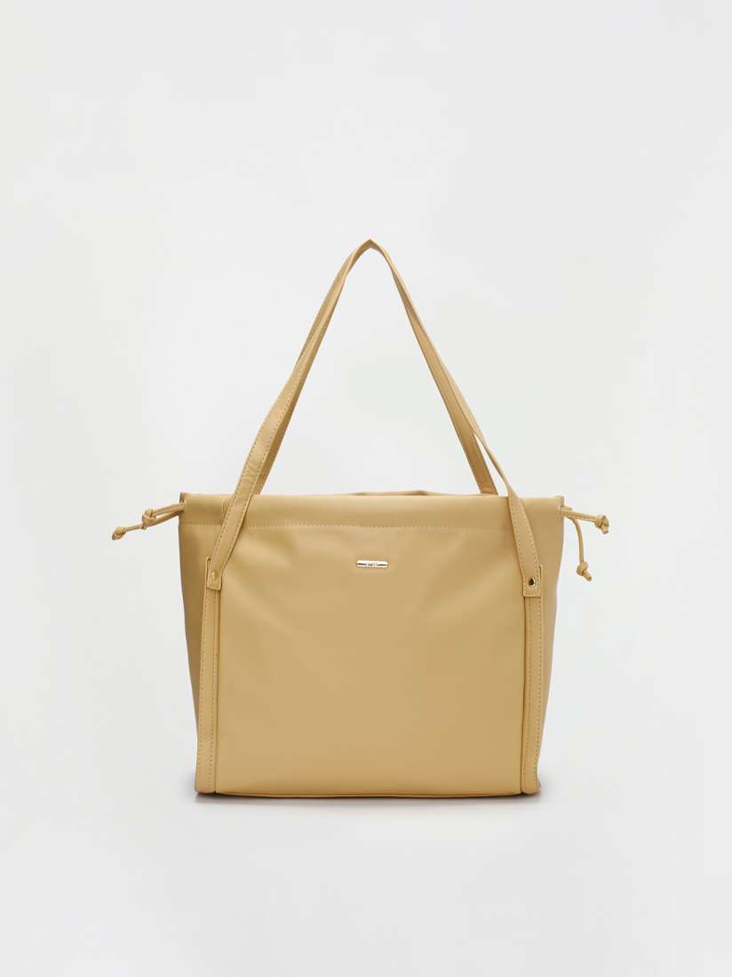 Buy Ginger by Lifestyle Yellow Oversized Structured Shoulder Bag Handbags for Women 20451064 Myntra