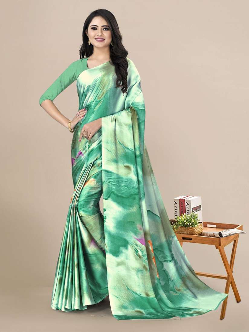 Myntra satin sarees deals