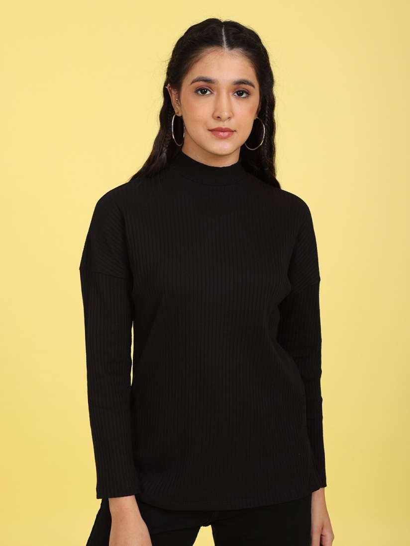 Turtle neck tops myntra hot sale