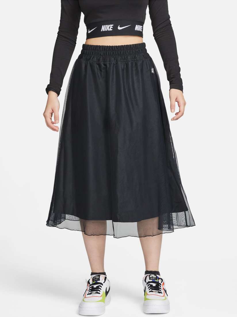 Buy Nike Black Solid Sportswear Woven Skirt Skirts for Women 20457496 Myntra