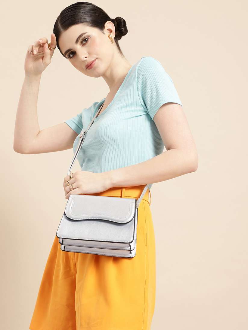 Buy DressBerry Structured Sling Bag Handbags for Women 20458656 Myntra