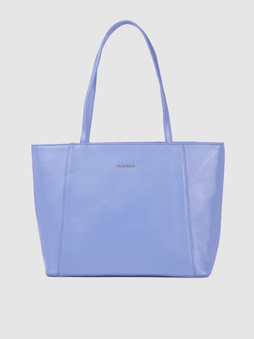 Buy Allen Solly Blue Textured Oversized Structured Laptop Shoulder Bag Handbags for Women 20462980 Myntra