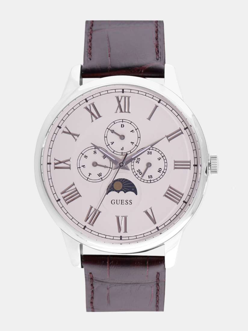 Buy GUESS Men Off White Analogue Watch W0870G1 Watches for Men 2046394 Myntra