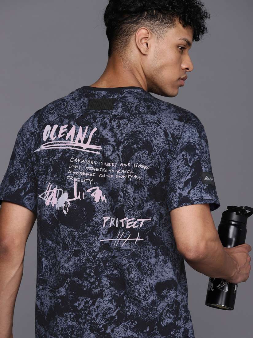Buy ADIDAS Unisex UniteFit Parley Printed Pure Cotton T shirt Tshirts for Unisex 20468386 Myntra