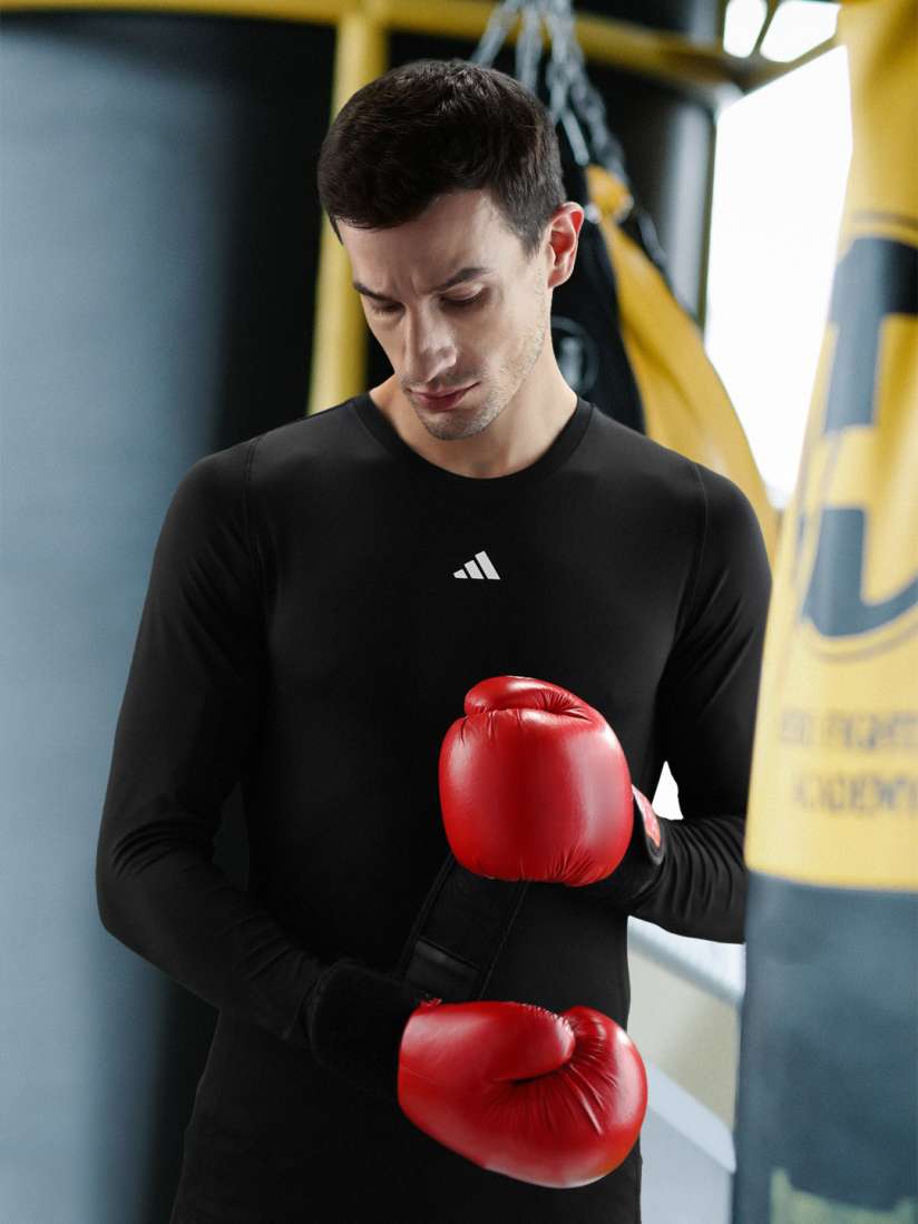 Adidas techfit long sleeve t shirt mens discount