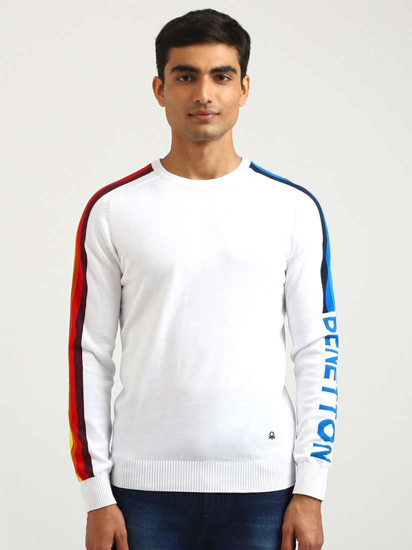 United colors of benetton men's cotton sweatshirt new arrivals