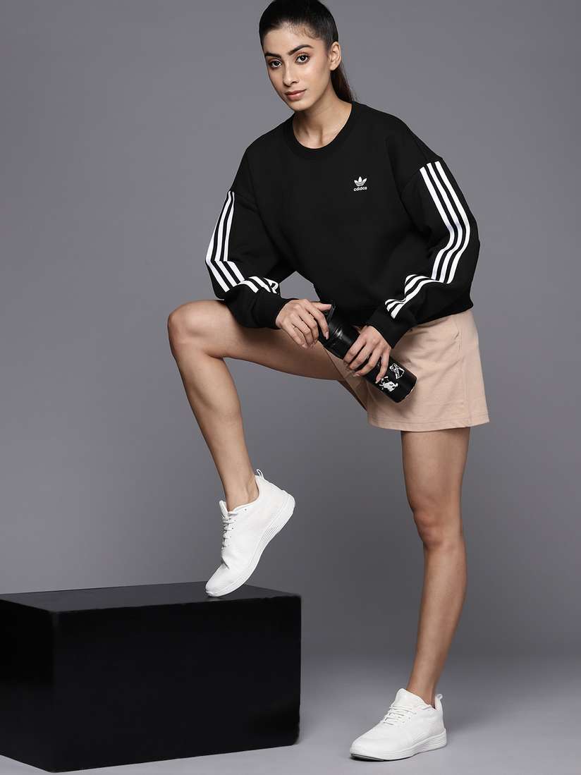 adidas striped sweatshirt