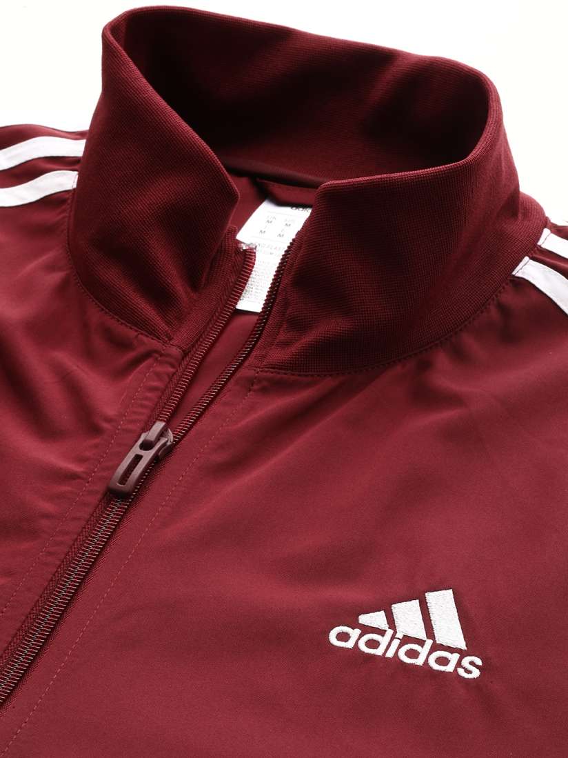 Mens maroon adidas tracksuit discount