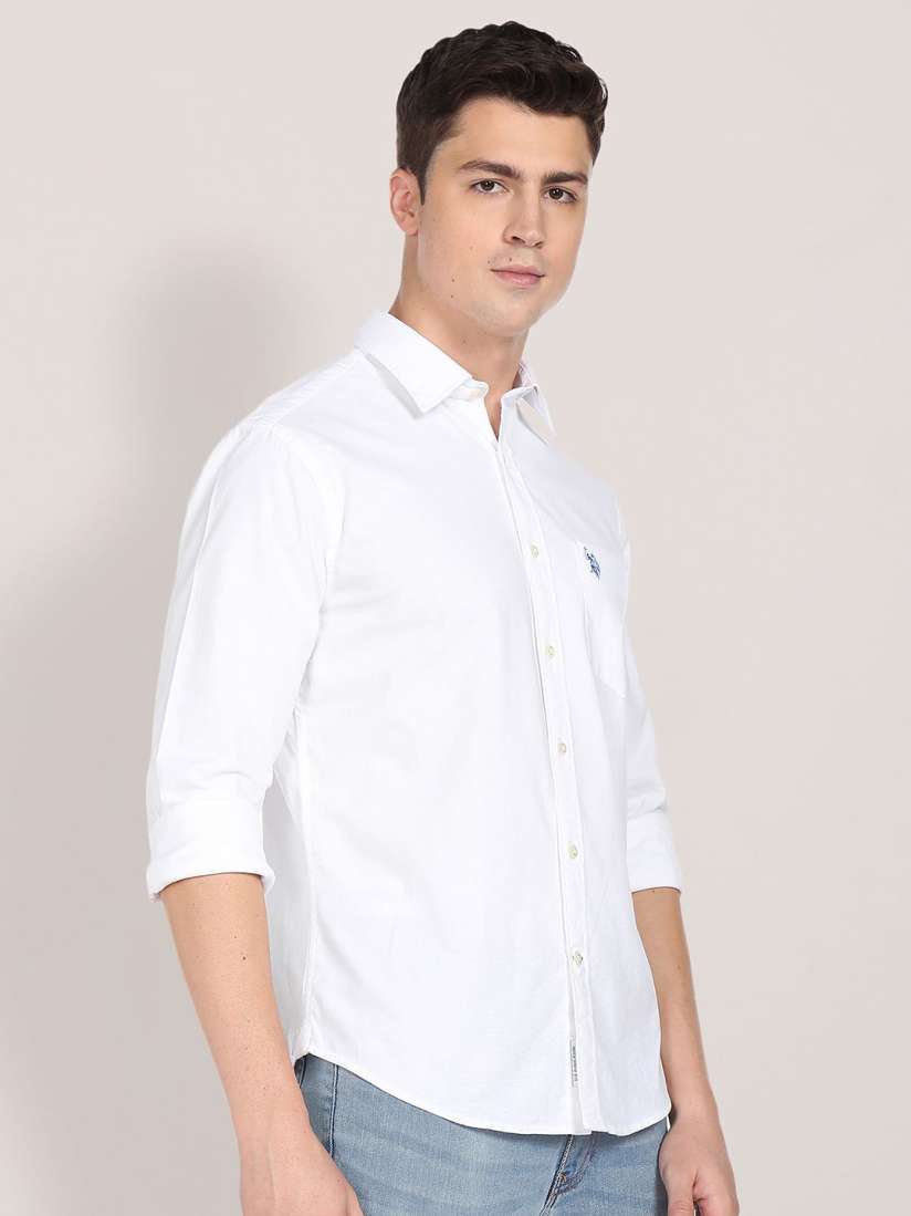 Buy U.S. Polo Assn. Men White Casual Soft Oxford Shirt Shirts for Men 20473808 Myntra