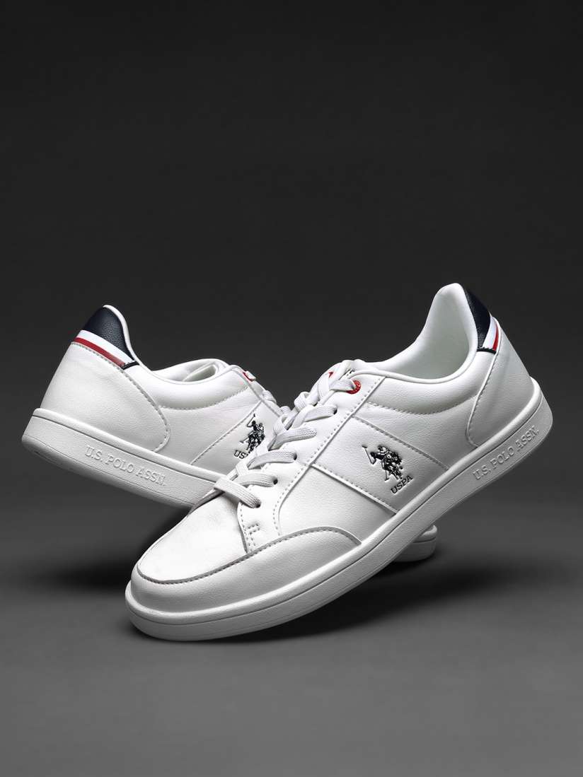 Buy U.S. Polo Assn. Men Off White PU Sneakers Casual Shoes for Men 20474462 Myntra