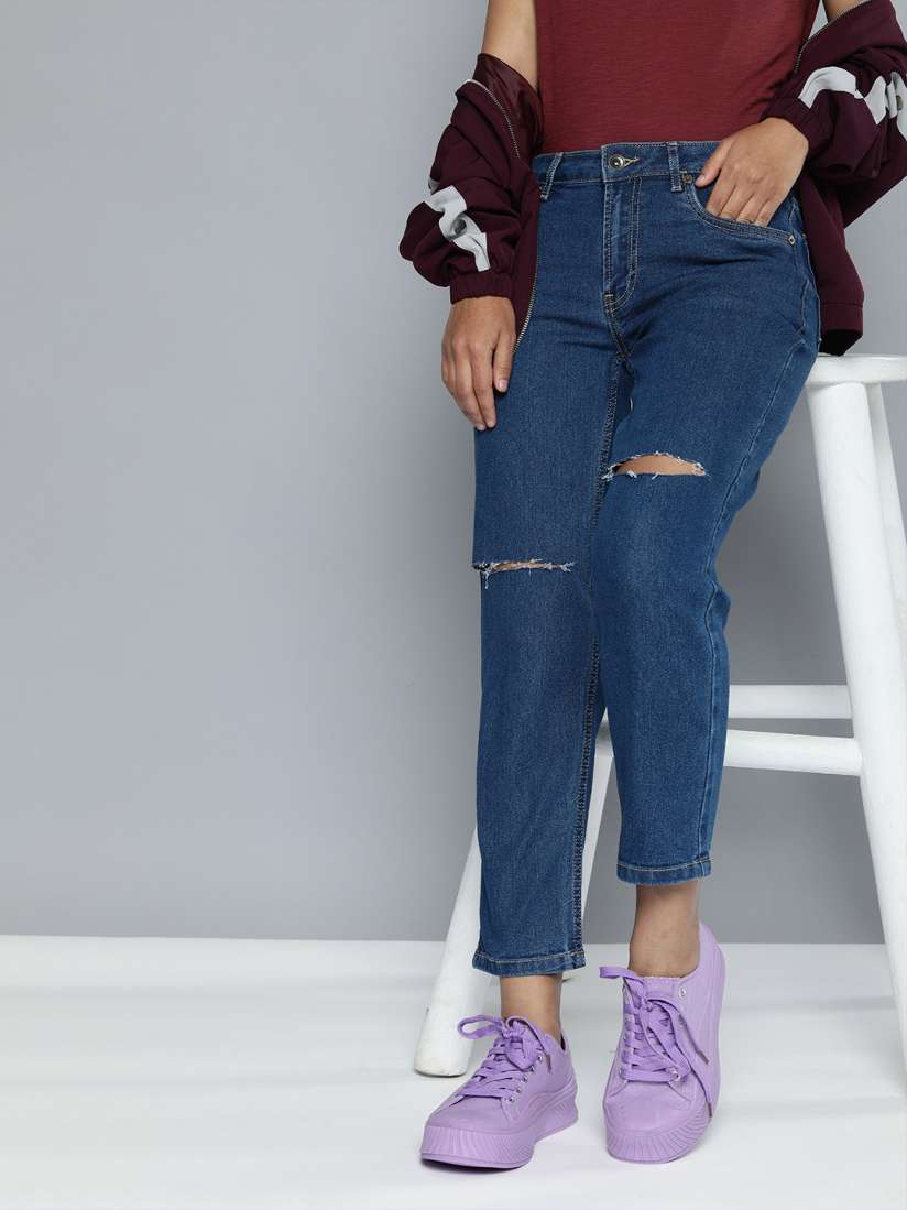Buy Flying Machine Womens High Rise Mom Fit Jeans Jeans for Women 20476356 Myntra